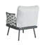 Ensemble de conversation en acier 4 pièces, gris-403499343