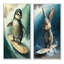 «Bird Surfing», 2 pièces sur toile-618730550-618730552