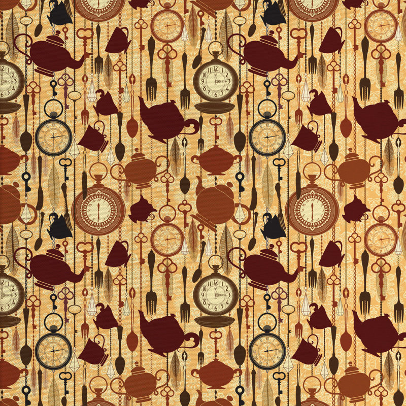 Tissu tea party, l 58 po x L 72 po