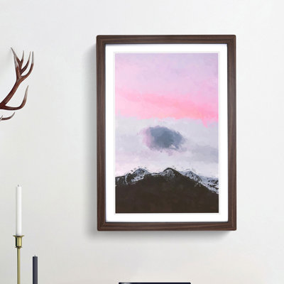 Cloud Above the Mountain in Abstract - Picture Frame Graphic Art Print