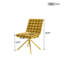 Ensemble de 2 chaises d'appoint pivotantes modernes avec revêtement doux, rembourrage à haute résilience et pieds de support en métal pour la salle de réception-548632422