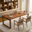 Walnut Rectangular Solid wood Butterfly Leaf  Dining Table-801882389