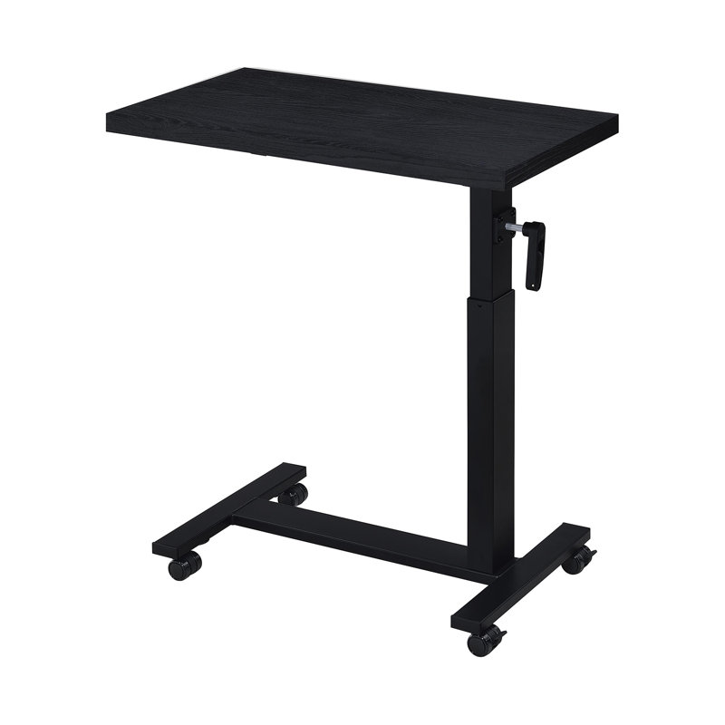 Carnahan Height Adjustable Mobile Bedroom C-Table , Black