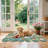 Washable Living Room Area Rug : Large Vintage Floral Bedroom Rugs Non-Slip Stain Resistant Carpet for Dining Room Kitchen Soft Thin Low Pile Indoor Home Decor Floor Mat for Playroom(Green)-111242031