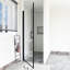 Porte de douche pivotante demi-cadre l 34 po x H 72 po