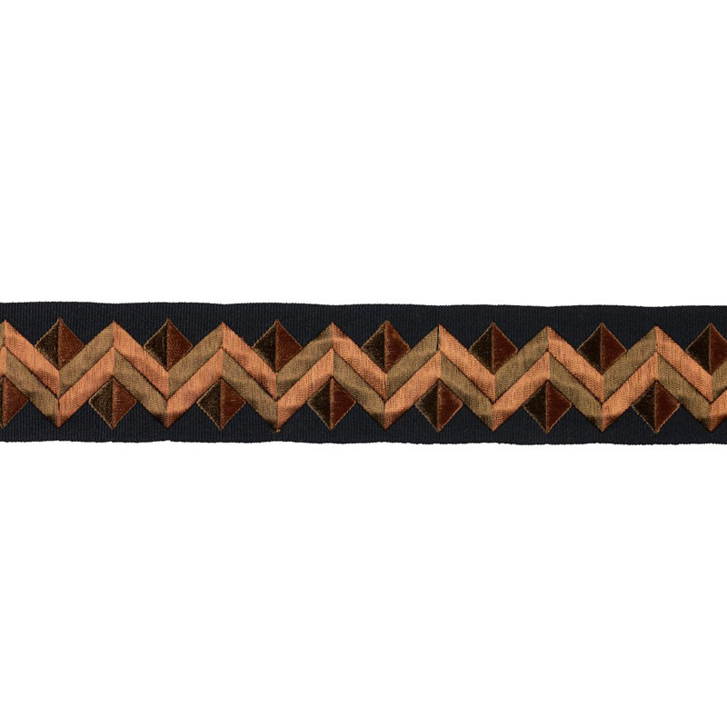 Garniture de ruban Zigzag Moderne, Doré