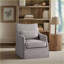 Chaise à jupe pivotante, collection Bedford Style traditionnel | Polyester | Gris ardoise