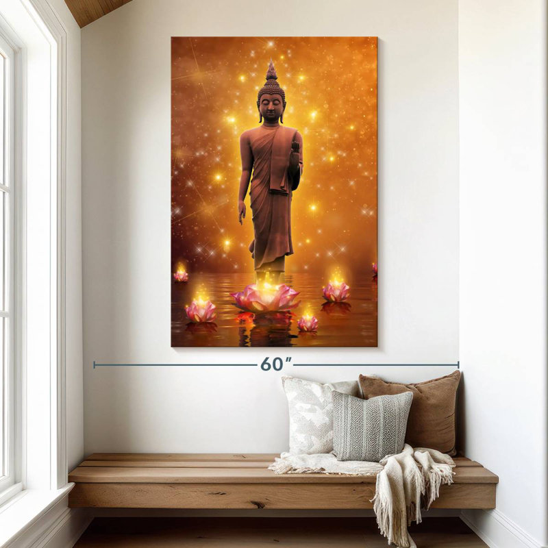 Adella Buddha Lotus, 51" H x 34" W