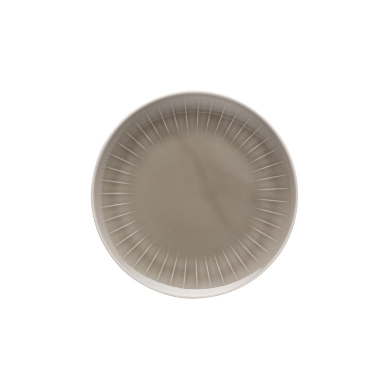 Joyn Porcelain Salad/Dessert Plate, Gray