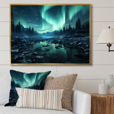 Aurore boréale «Natures Light», reproduction sur toile