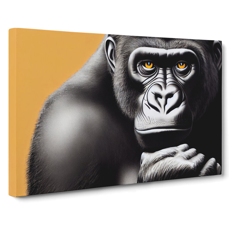Gorilla Art Vol.1 - Wrapped Canvas, 40cm H x 60cm W x 3cm D