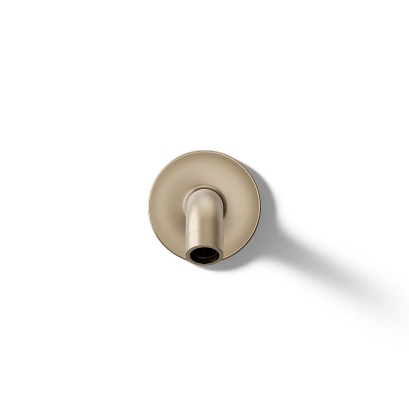 Purist® Wall-Mount Non-Diverter Bath Spout, 35-Degrees, Vibrant Brushed Bronze