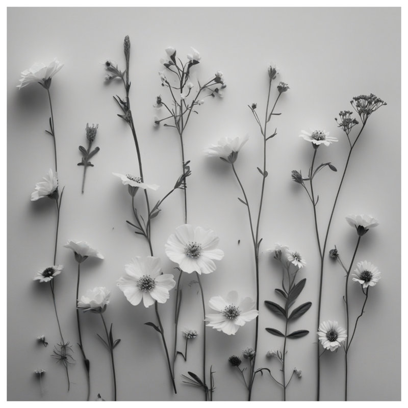 Couvre-lit floral à motif floral, Lit simple