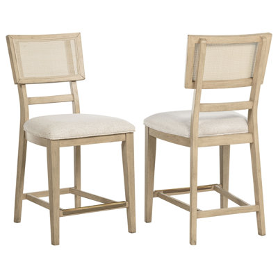 Kimpton Beige Oak Counter Side Chair (Set of 2)