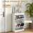 Shoe Cabinet for Entryway, Narrow Shoe Rack Storage Organizer with 2 Flip Drawers and Adjustable Shelves for 10 Pairs of Shoes-129893971