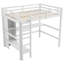 Lit mezzanine avec tablettes et bureau-719522491