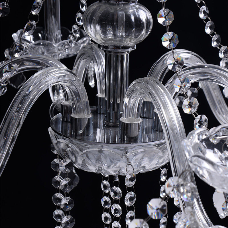 Amiaha 6 - Light Glass Dimmable Classic/Traditional Chandelier