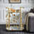 Larkynn Gold Finish Foliage Bar Cart With Mirror Top And Bottom