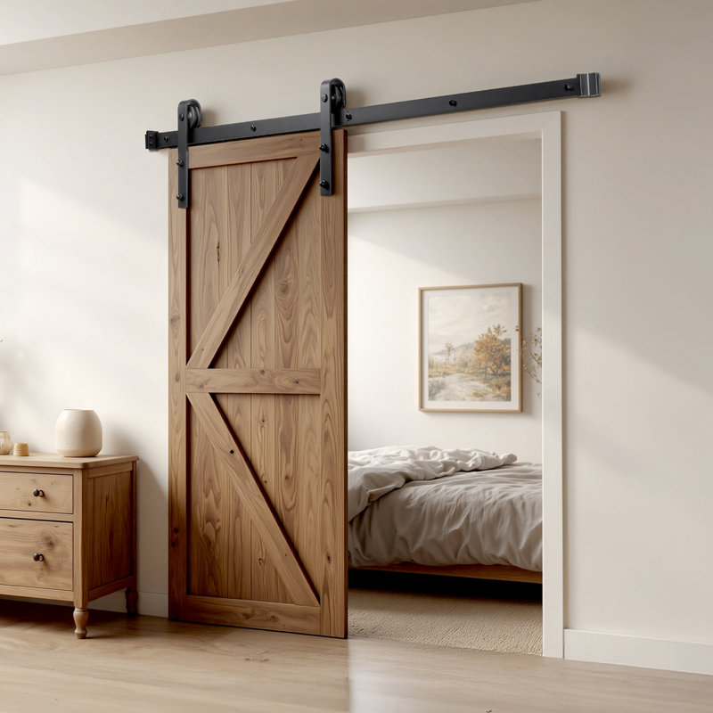Sliding Barn Door Hardware Kit for Single Sliding Barn Door