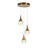 Chantae 3 - Light Brass LED Pendant