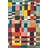 Multi Color Mixed Abstract Geometric Pattern Fringed Modern Decorative Machine Washable Area Rug-1203258264