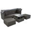 Lit de jour rectangulaire d'extérieur avec auvent rétractable U_Style-314387415