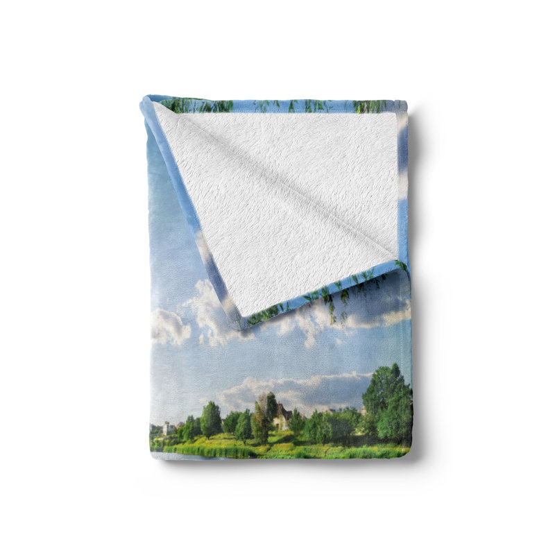 Hand Woven Throw Blanket, 70" W x 90" L