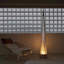 Verre trempé argenté + lampes sur pied en acier inoxydable-2026154719