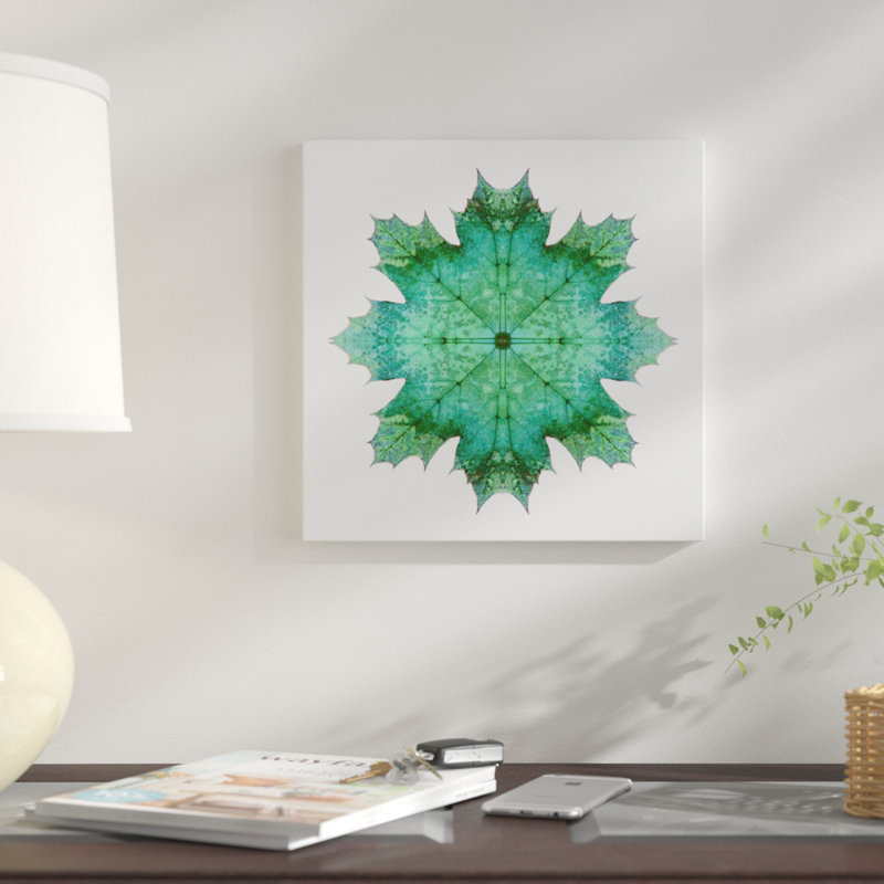 « bleu d’érable bleu étoile i », impression sur toile, H 12 po x l 12 po x P 1,5 po, Toile tendue, Pas de tapis