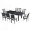 Ensemble de table de salle à manger extensible 9 pièces 9 pièces-1395132094-1395132089