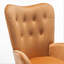 Fauteuil à oreilles Mid-Century moderne capitonné-397795687