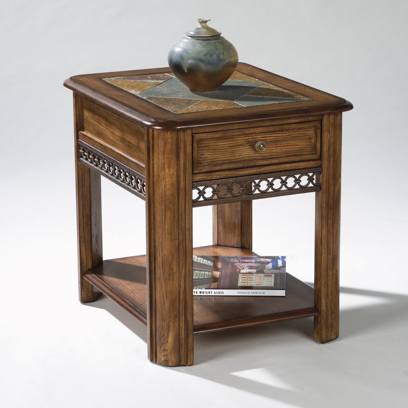 Madison Solid Wood Top End Table
