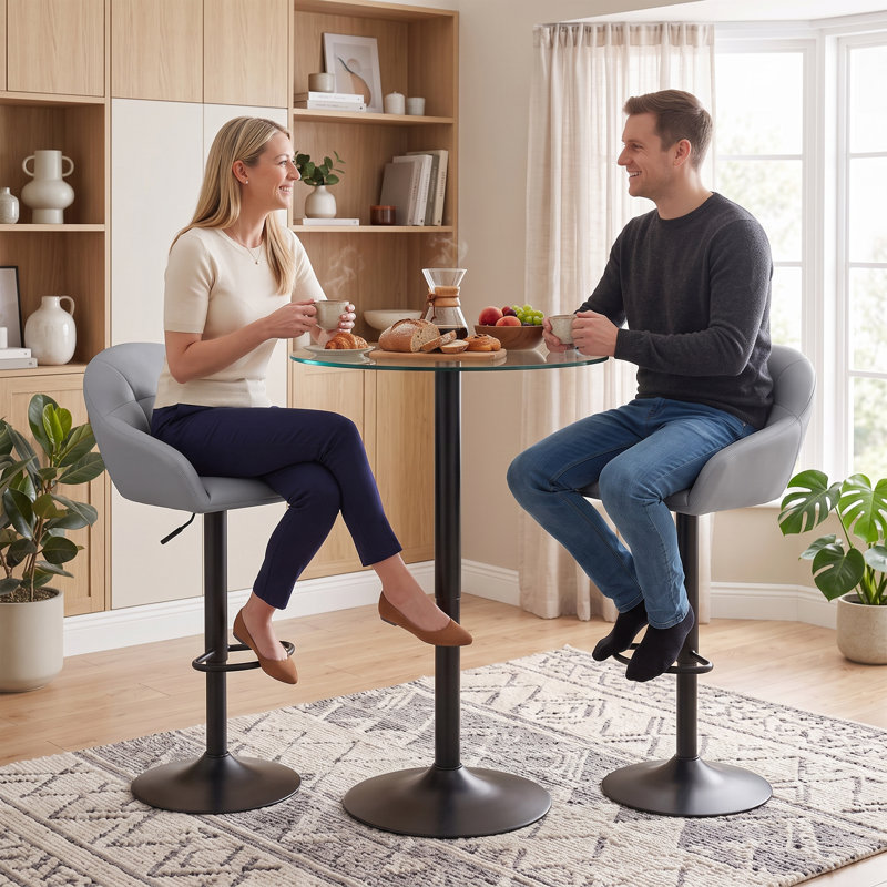 Swivel Upholstered Bar Stool