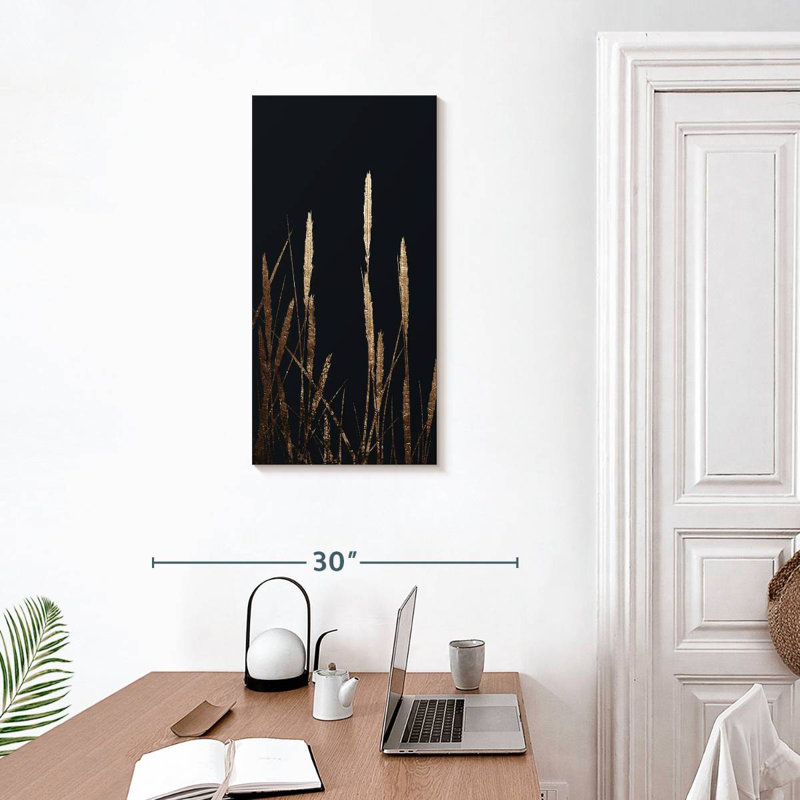 Golden Fields In The Dark, 30" H x 15" W
