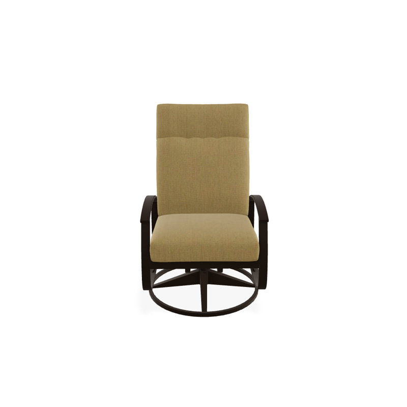 Chaise de patio pivotante avec coussins Askar, Toile Sunbrella® beige chiné, Kona P10, Kona texturé