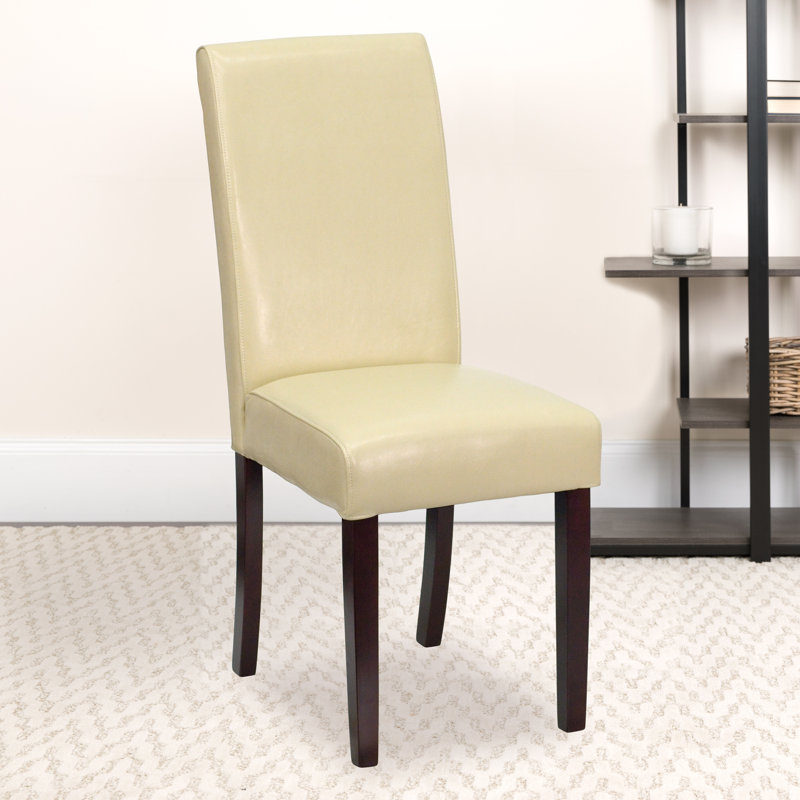Arruda Panel Back Parsons Chair, Ivory