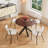 5 - Piece Round Pedestal Dining Set-727688977-727688976
