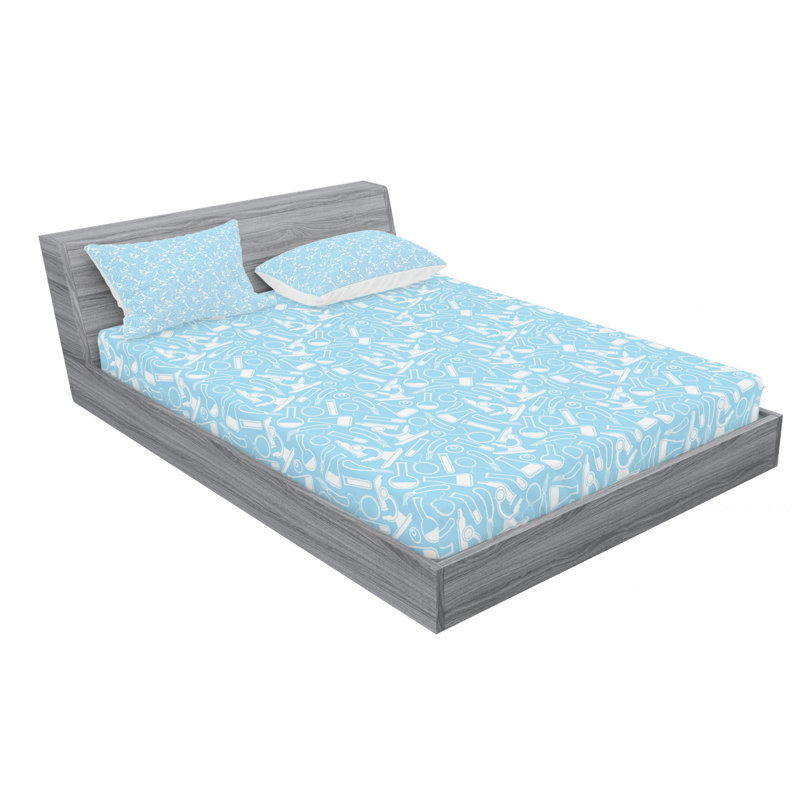 Microfiber Sheet Set, Queen Sheet Set with Fitted Sheet