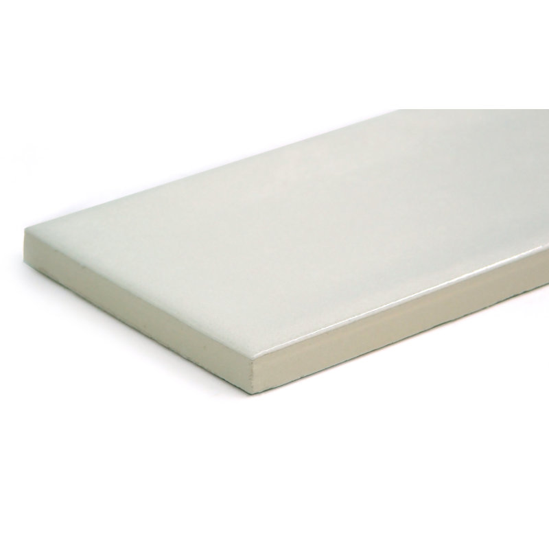 Raku 3 In. X 12 In. Glossy Ceramic Wall Tile (6.3 Sq. Ft./Case), White 