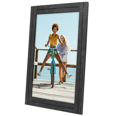 Americanflat Rustic Picture Frame - Polished, Crystal Clear Glass