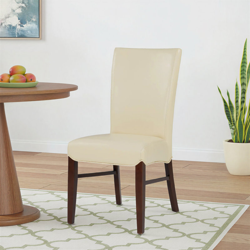 Liliana 19.5'' H Upholstered Dining Parsons Chair, Cream