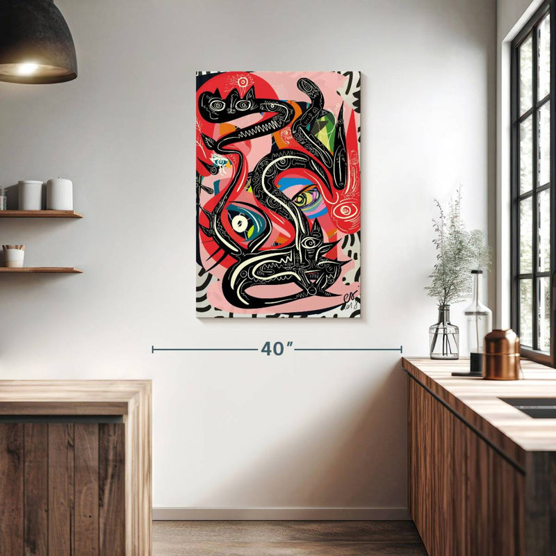 Kelan Graffiti Mystic Snake, 39" H x 26" W