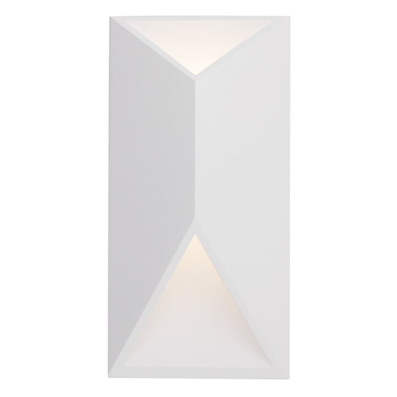 LED Wall Light, White, 12'' H x 6'' W x 3'' D