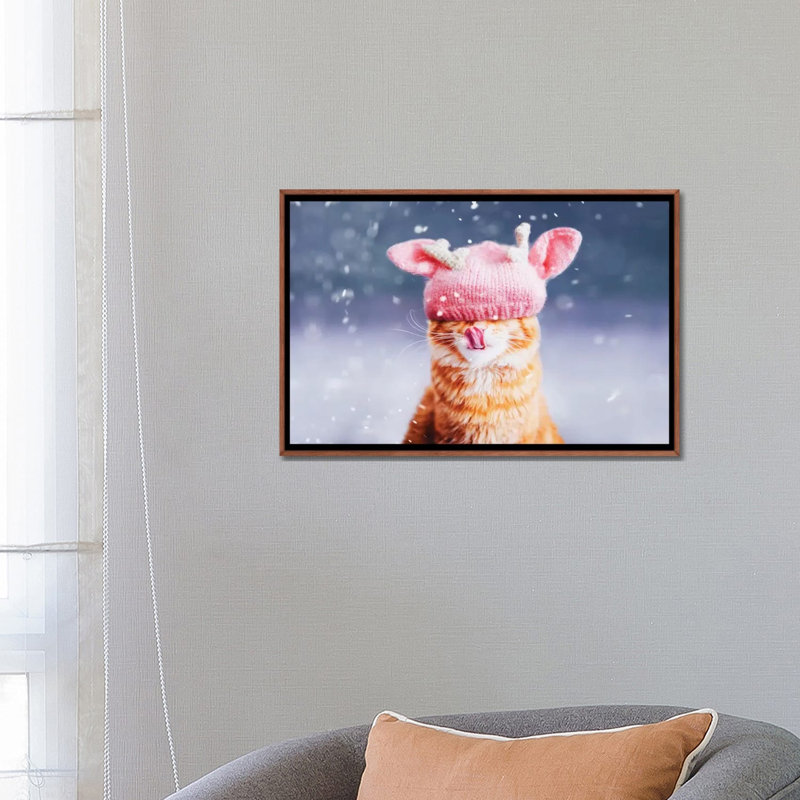 «Kotleta's Snowfall» par Hobopeeba - reproduction de photo, H 18 po x l 26 po x P 1,5 po, Pas de tapis