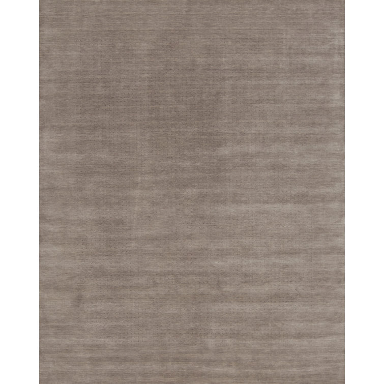 Sincerity Wool Area Rug in Gray