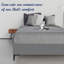 Cadre de lit / sommier en bois de vinyle de qualité supérieure de 14 pouces, durable, élégant, multicolore et base confortable avec pieds en plastique-1144269800-1144269808