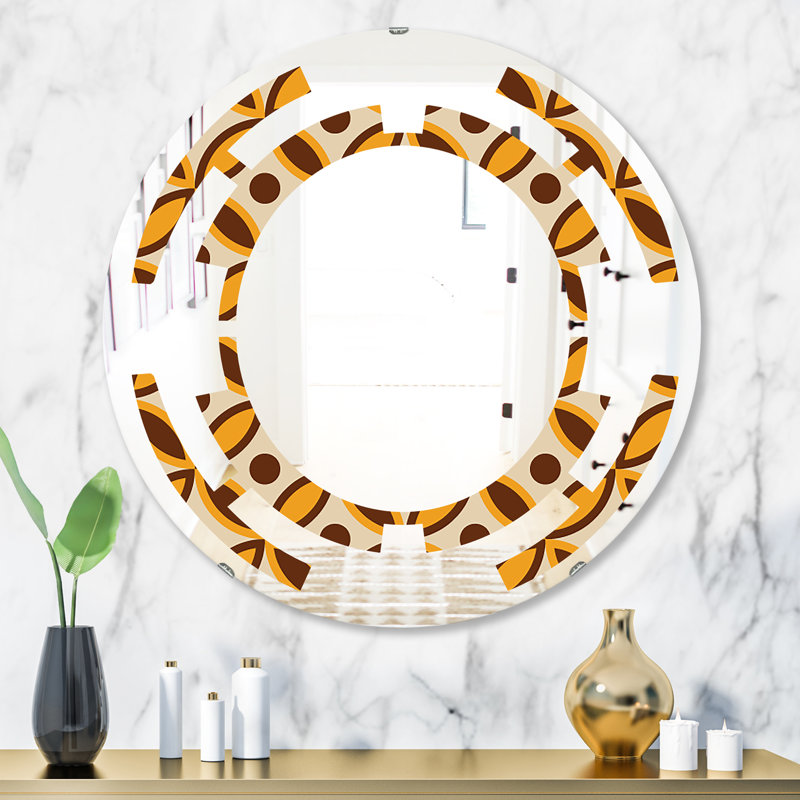 Miroir mural sans cadre avec cadre en v maison american, 23,6 po x 23,6 po