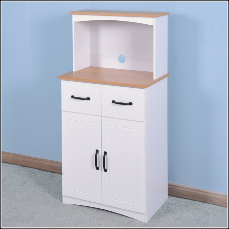 Armoire de cuisine en bois avec garde-manger et micro-ondes avec tiroir de rangement