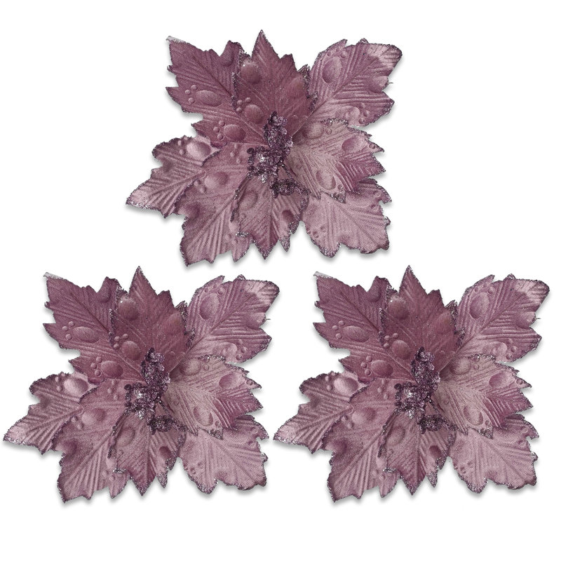Piquet à poinsettia de 25 cm, Lavande