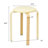 Upholstered Counter Stool with Solid Wood Frame-809425786